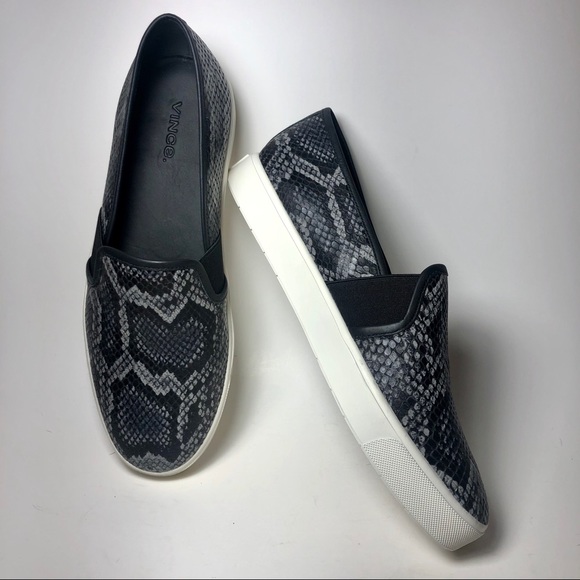 vince snakeskin sneakers